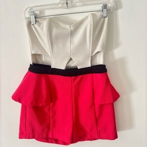 White and pink romper